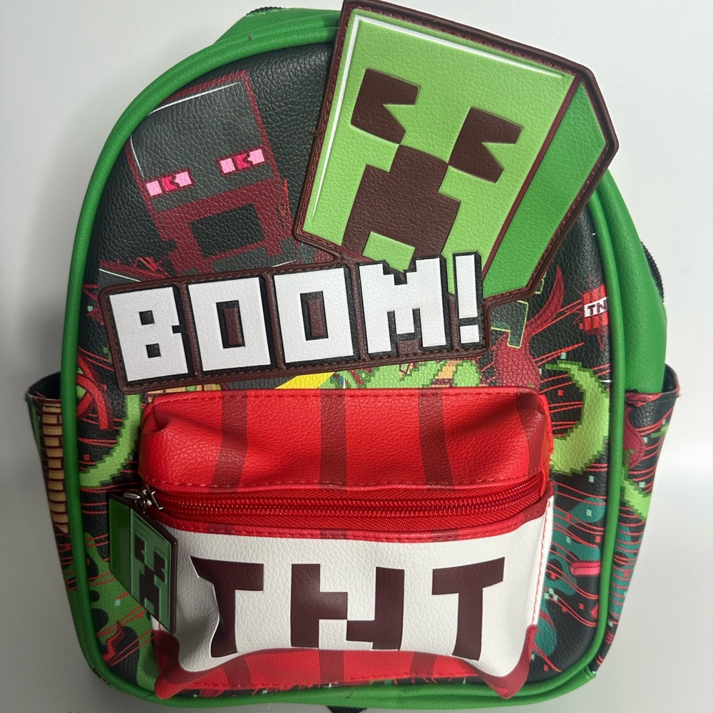 Minecraft Creeper TNT Mini Backpack – Boom! Graphic Bag
